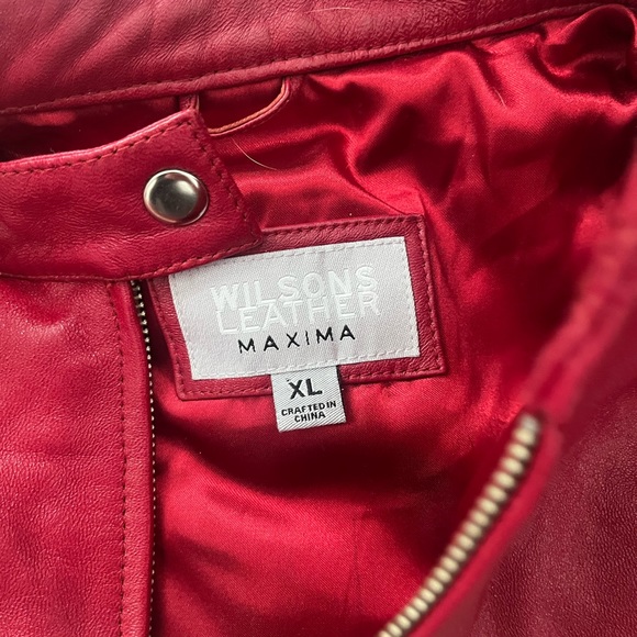 Vintage Wilson’s Leather Moto bomber jacket - Picture 3 of 3